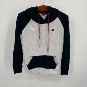 EMPYRE Raglan Men's Size Small Hoodie Gray Black Maroon Lined Hood‎